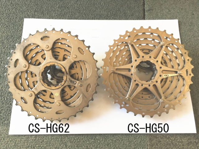 CS-HG62とCS-HG50の裏面を比較