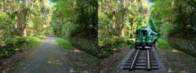 レールを敷き、電車を通す（南海高野線旧線跡）