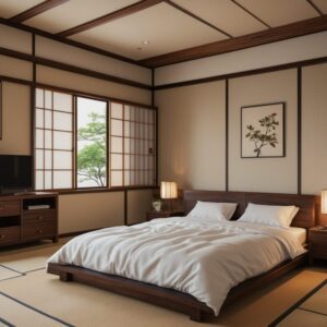 敷布団を敷いた和室