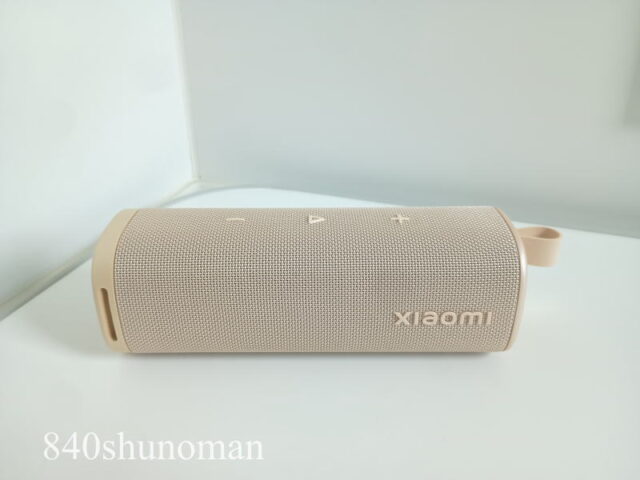 Xiaomi／Bluetoothワイヤレススピーカー・サウンドアウトドアのスピーカーはxiomiロゴ面に内蔵